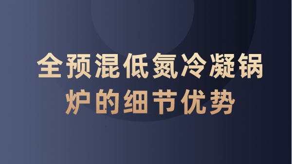 全预混低氮冷凝锅炉的细节优势