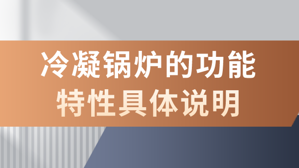 冷凝锅炉的功能特性具体说明