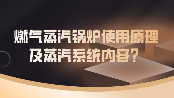 燃气蒸汽锅炉使用原理及蒸汽系统内容?