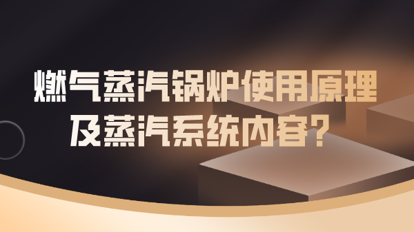 燃气蒸汽锅炉使用原理及蒸汽系统内容？