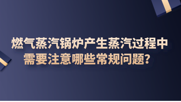 燃气蒸汽锅炉产生蒸汽过程中需要注意哪些常规问题?
