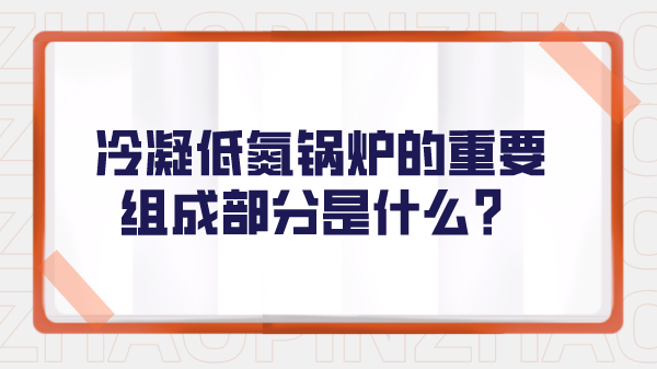 冷凝低氮锅炉的重要组成部分是什么?